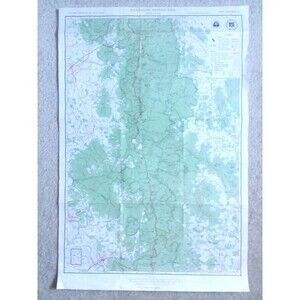 Appalachian Trail Wall Map 30"x20" Shenandoah Park Vintage 1980 Shipped Rolled